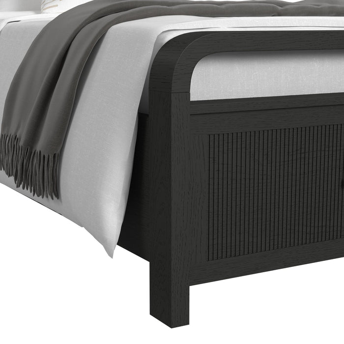Ridgemont Storage Bedroom Set in Black with Grain - Maxx Save 