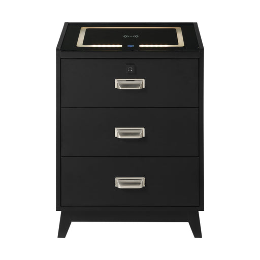 Rio Nightstand with Electronic Features - Maxx Save 