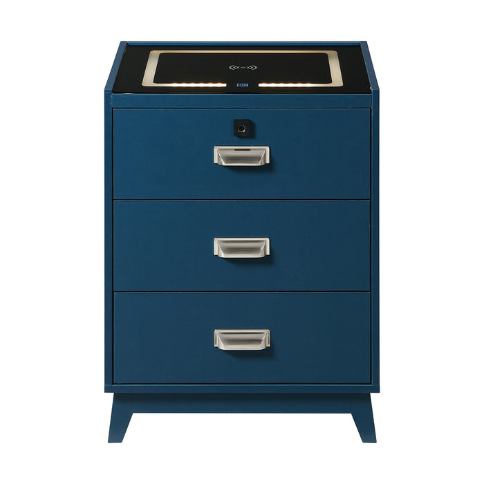 Rio Nightstand with Electronic Features - Maxx Save 