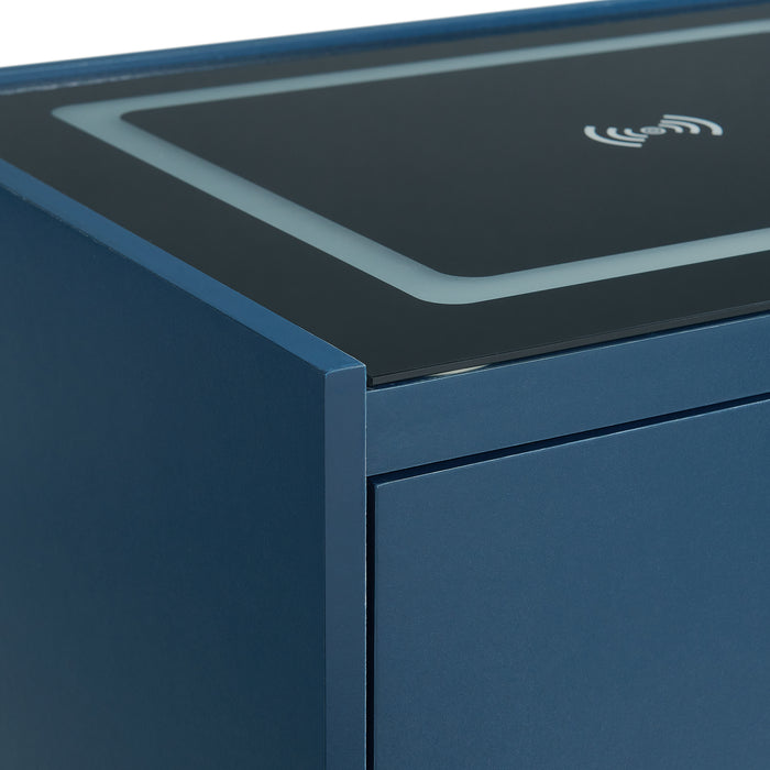 Rio Nightstand with Electronic Features - Maxx Save 