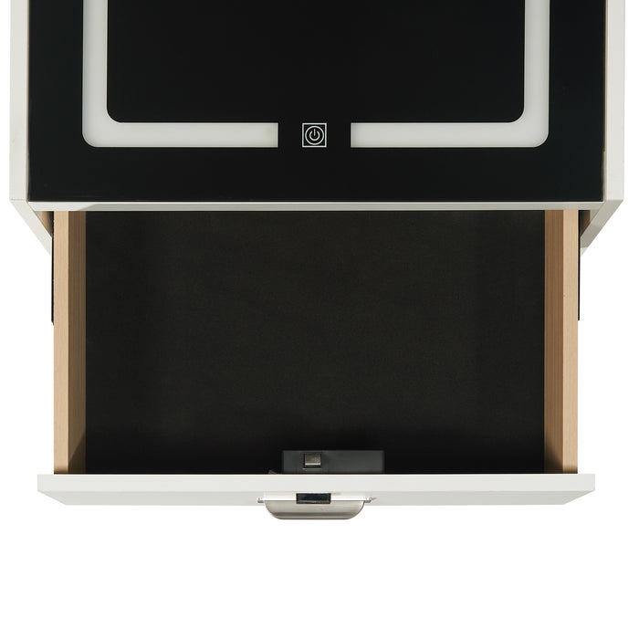 Rio Nightstand with Electronic Features - Maxx Save 