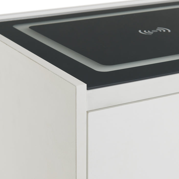 Rio Nightstand with Electronic Features - Maxx Save 