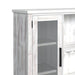 Rogen Rustic Buffet & Hutch with LED in Rustic White - Maxx Save 