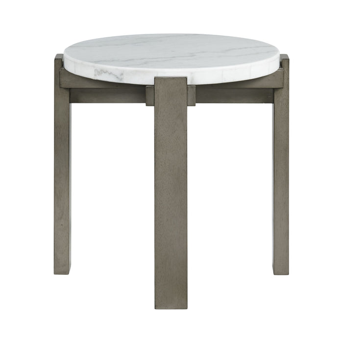 Rosamel Round End Table in Ash Brown - Maxx Save 