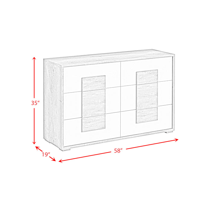 San Matteo 6-Drawer Dresser in Dual Tone - Maxx Save 