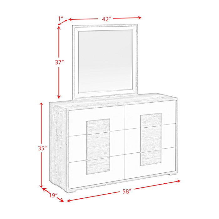 San Matteo Bedroom Set with LED - Maxx Save 