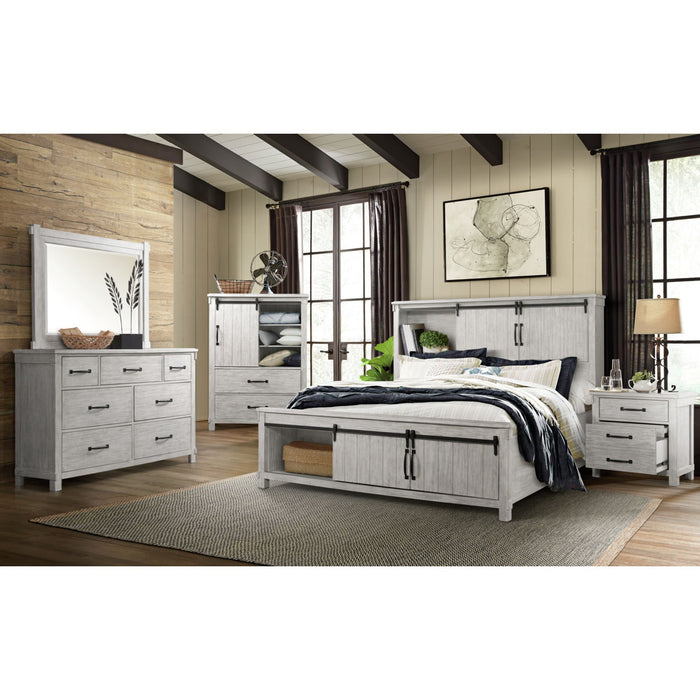 Scott Storage Bed White Finish - Maxx Save 