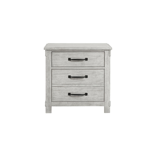 Scott Nightstand W/USB White Finish - Maxx Save 