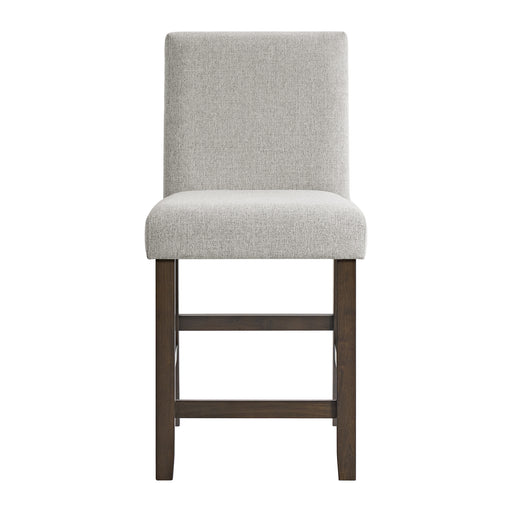 Seneca Counter Side Chair with Grey Fabric in Brown (2 Per Carton) - Maxx Save 
