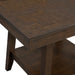 Seneca Square Counter Table with Lazy Susan in Brown - Maxx Save 