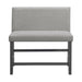 Seneca Counter 3PC Corner Bench Grey Fabric in Grey - Maxx Save 