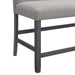 Seneca Counter 3PC Corner Bench Grey Fabric in Grey - Maxx Save 