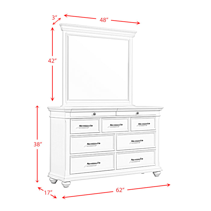 Slater Dresser & Mirror Set Black - Maxx Save 