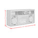 St. Cloud Fireplace with Sound System in Black - Maxx Save 