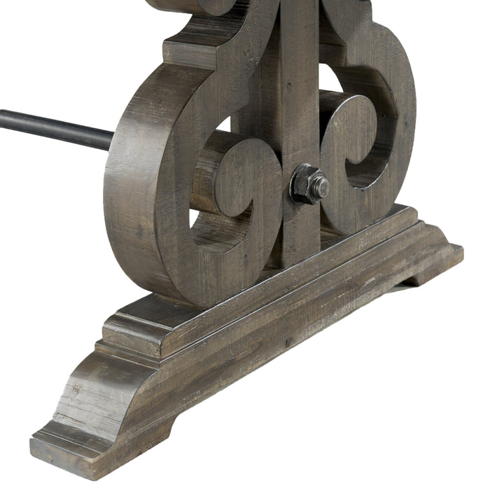 Stone Dining 6PC Set- Table, 4 Side Chairs, & Pew Bench - Maxx Save 