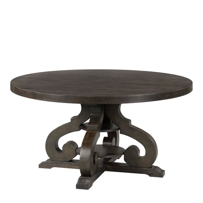 Stone Round Dining Table W/PU Base - Maxx Save 
