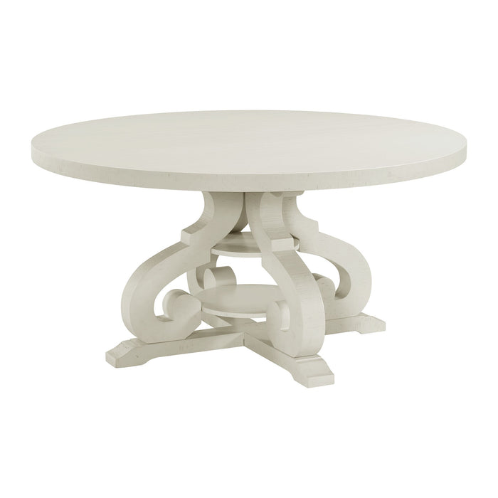 Stone Round Dining Table W/PU Base - Maxx Save 