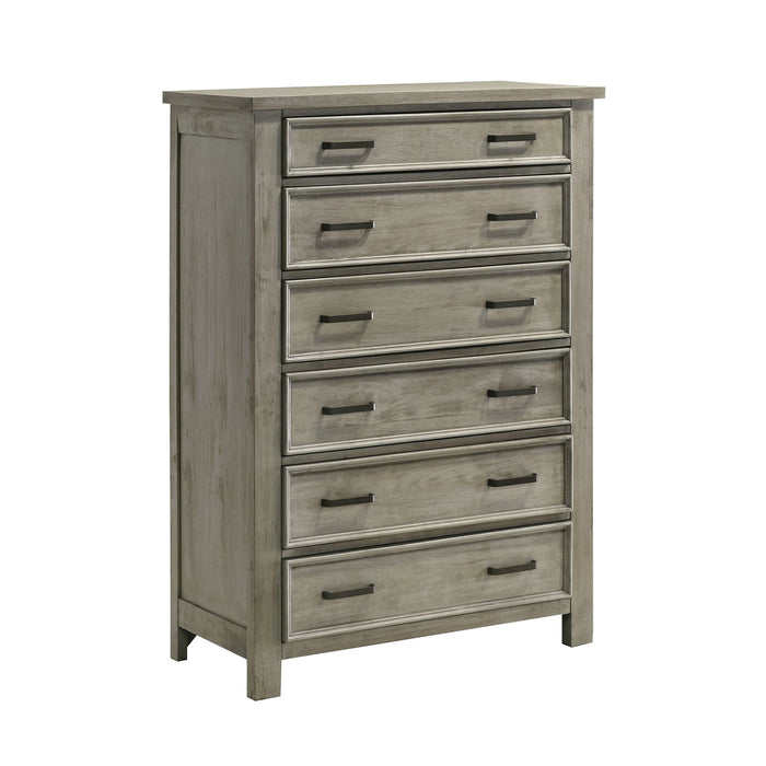 Sullivan 6-Drawer Chest in Drift Grey