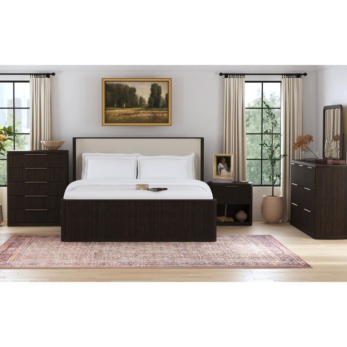 Sylvie UPH Bedroom Set with White Fabric - Maxx Save 