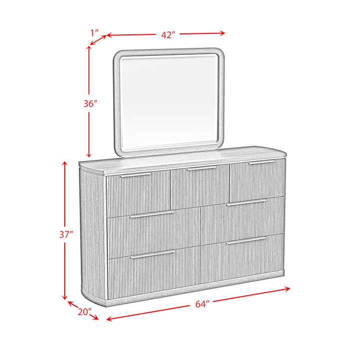 Sylvie UPH Bedroom Set with White Fabric - Maxx Save 