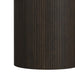 Sylvie Round Dining Table with White Faux Marble Top in Dark Brown - Maxx Save 