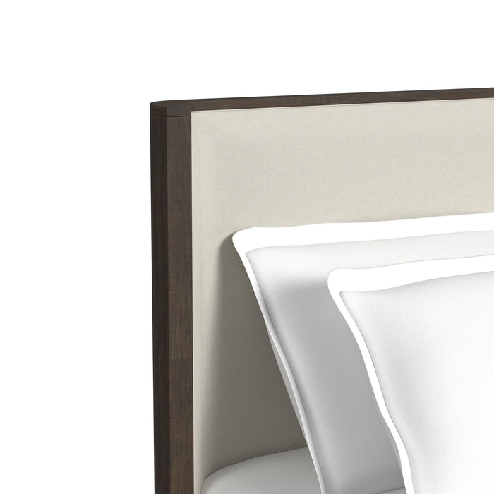 Sylvie UPH Bed with White Fabric - Maxx Save 