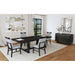 Transcend Standard Height Dining Set in Charcoal-Table and Four Chairs - Maxx Save 