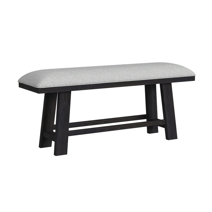 Transcend Counter Height Dining Set in Charcoal-Table and Four Chairs