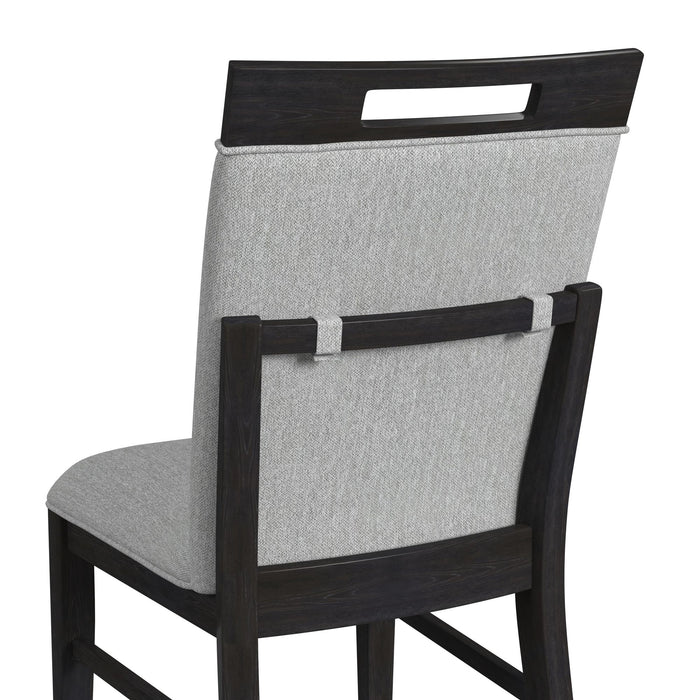 Transcend Standard Height Dining Set in Charcoal-Table and Four Chairs - Maxx Save 