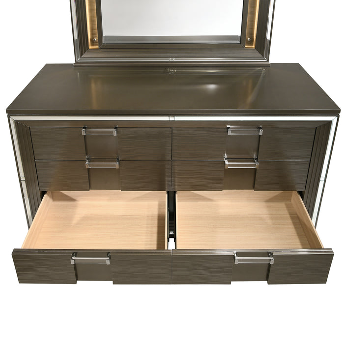Twenty Nine 6-Drawer Dresser w/ Mood Lighting Mirror