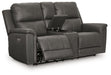 Bleckley Power Reclining Loveseat with Console - Maxx Save 