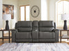 5Z - Pittson Power Reclining Sectional Loveseat with Console - Maxx Save 