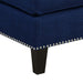 Erica 497 Ottoman W/Chrome Nail Heirloom Blue (ISTA 3) - Maxx Save 
