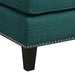 Erica 497 Ottoman W/Chrome Nail Heirloome Teal (ISTA 3) - Maxx Save 