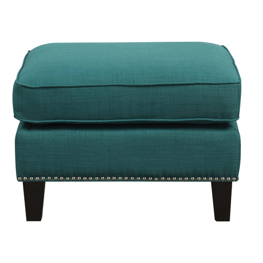 Erica 497 Ottoman W/Chrome Nail Heirloome Teal (ISTA 3) - Maxx Save 
