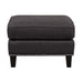 Erica 497 Ottoman W/Chrome Nail Heirloom Charcoal (ISTA 3) - Maxx Save 