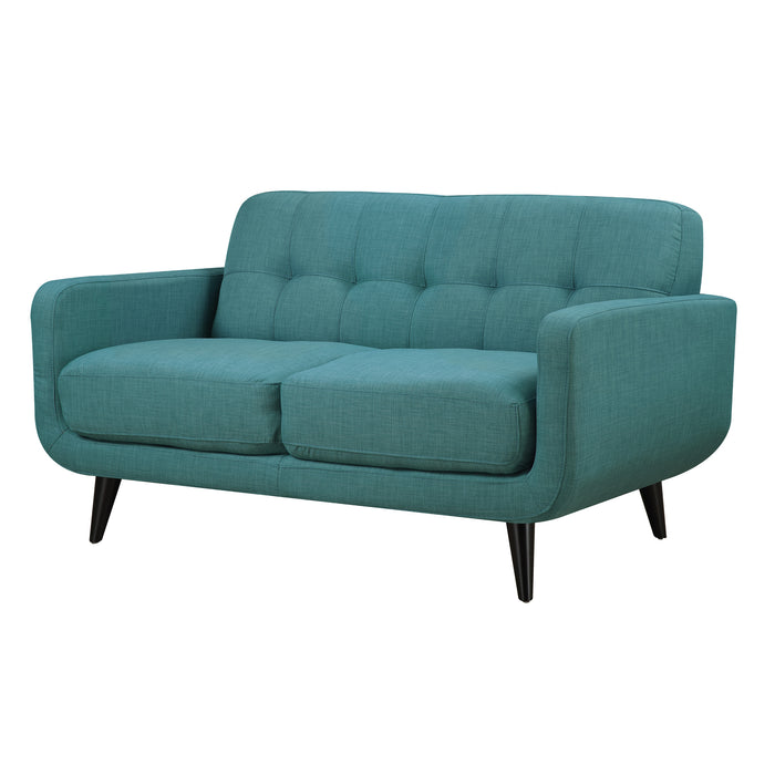 Hadley Sofa & Loveseat Set in Teal - Maxx Save 