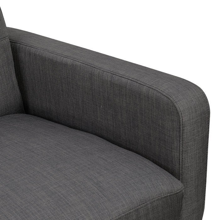 Hadley Sofa & Chair Set in Charcoal - Maxx Save 