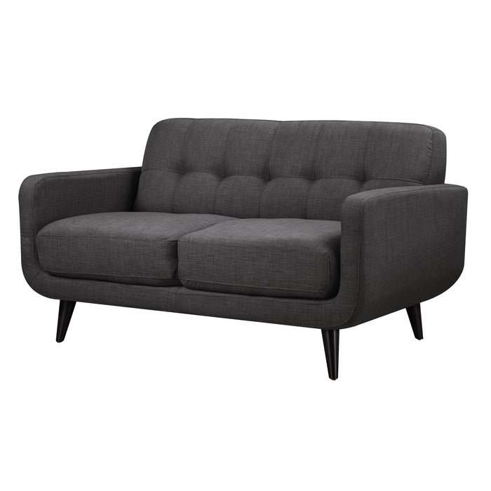 Hadley Sofa & Loveseat Set in Charcoal - Maxx Save 