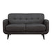 Hadley 4480 KD Love Seat Heirloom Charcoal w/No Pillows - Maxx Save 