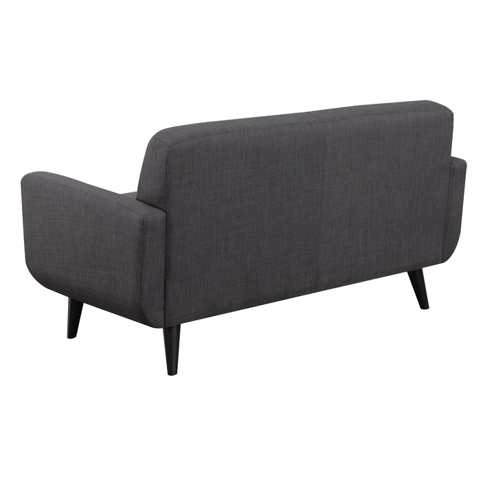 Hadley 4480 KD Love Seat Heirloom Charcoal w/No Pillows - Maxx Save 