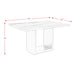 Valentino White Counter Height Dining Table - Maxx Save 