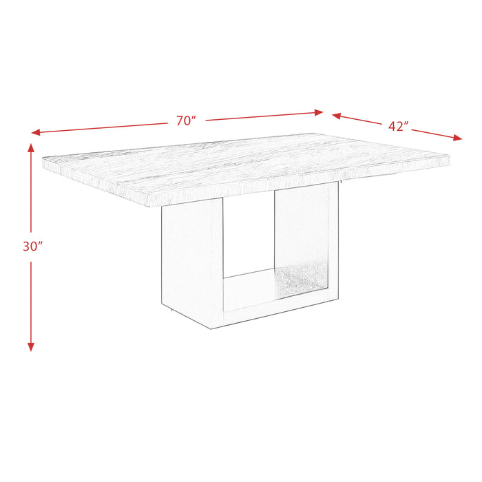 Valentino White Dining Table - Maxx Save 