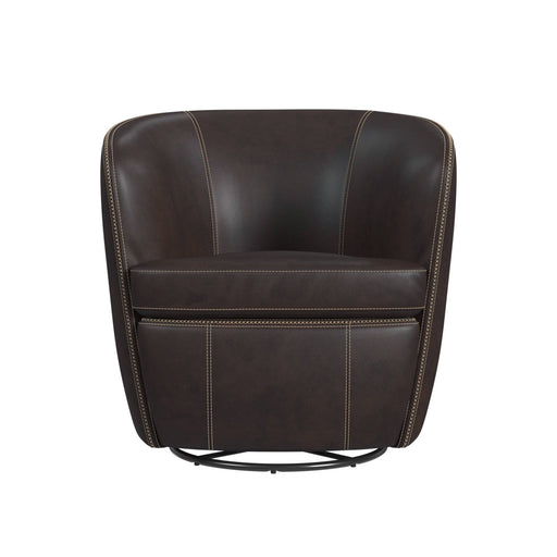 Vito Swivel Chair in Pebble Brown - Maxx Save 