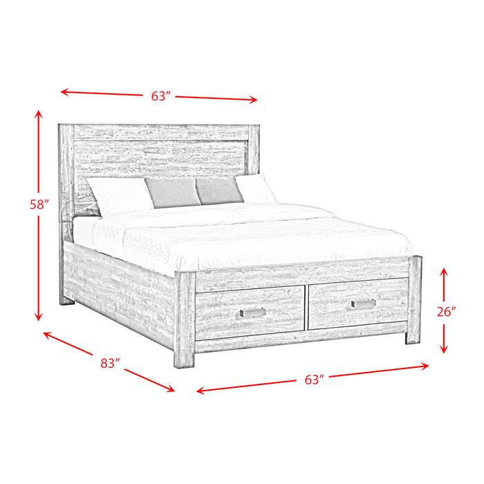 Warner Platform Storage Bedroom Set - Maxx Save 