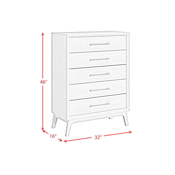 Westland 5-Drawer Chest in Almond - Maxx Save 