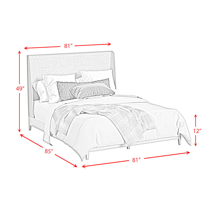 Westland UPH Bed with Grey Fabric - Maxx Save 