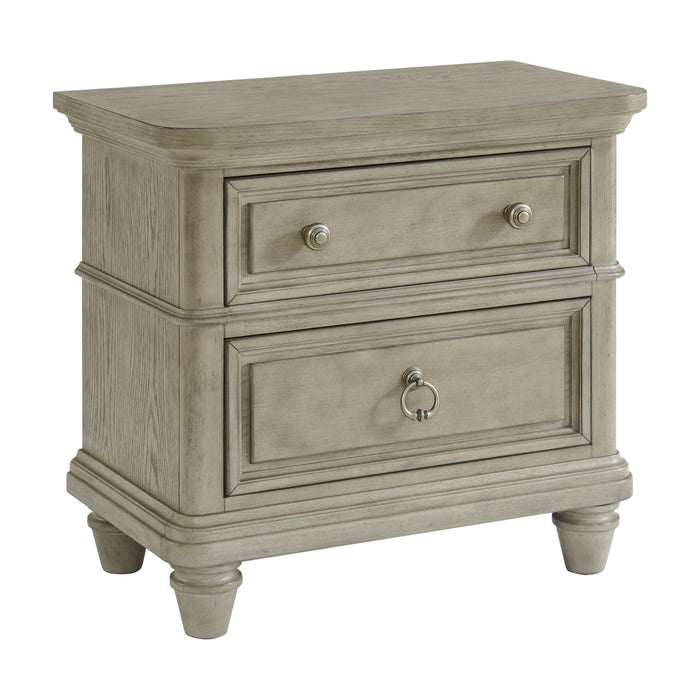 Whit-Ash Panel Bedroom Set with Door Chest
