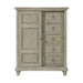 Whit-Ash 5-Drawer Door Chest in Light Grey - Maxx Save 