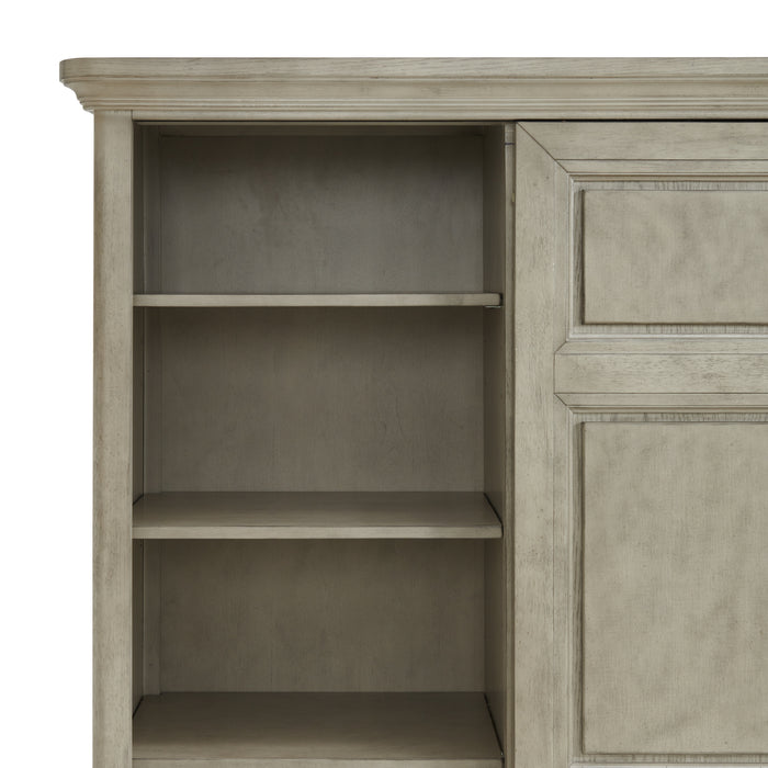 Whit-Ash 5-Drawer Door Chest in Light Grey - Maxx Save 